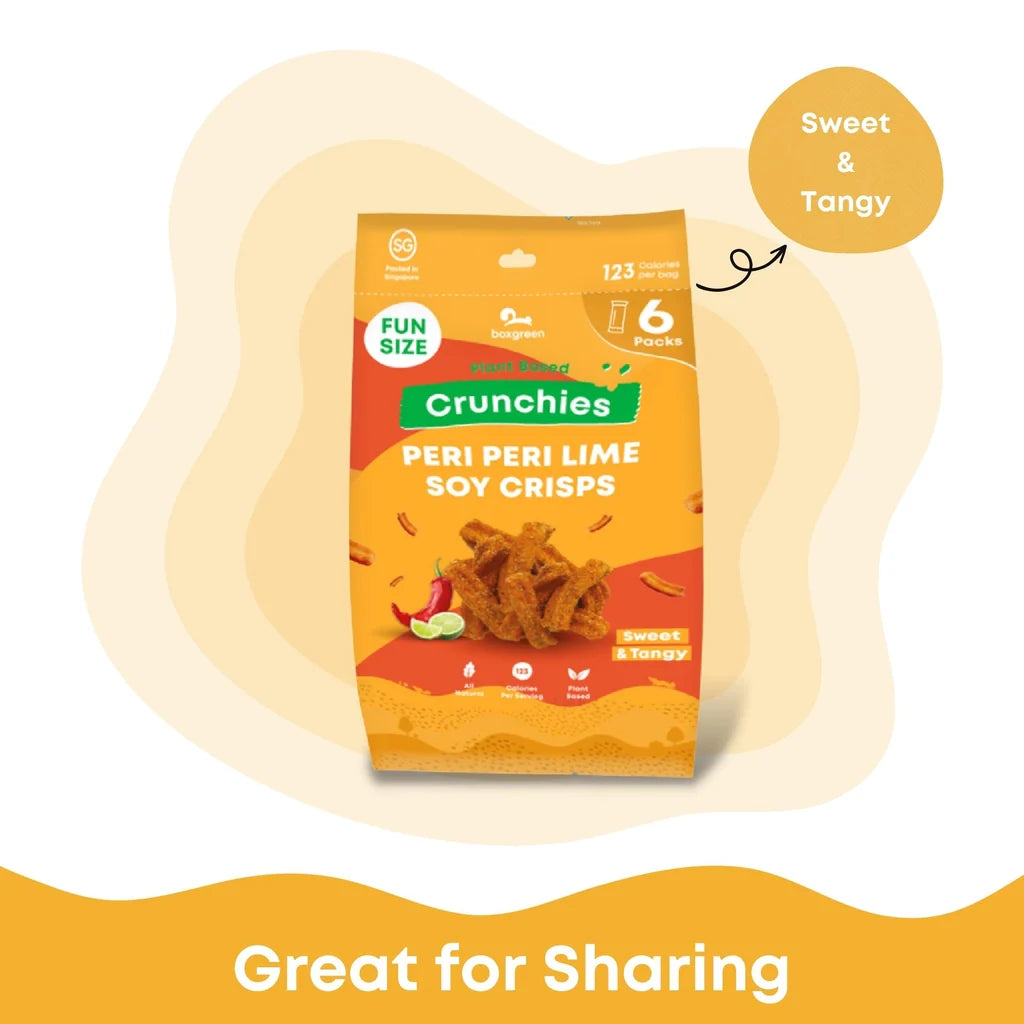 Boxgreen Crunchies Peri Peri Lime Soy Crisps