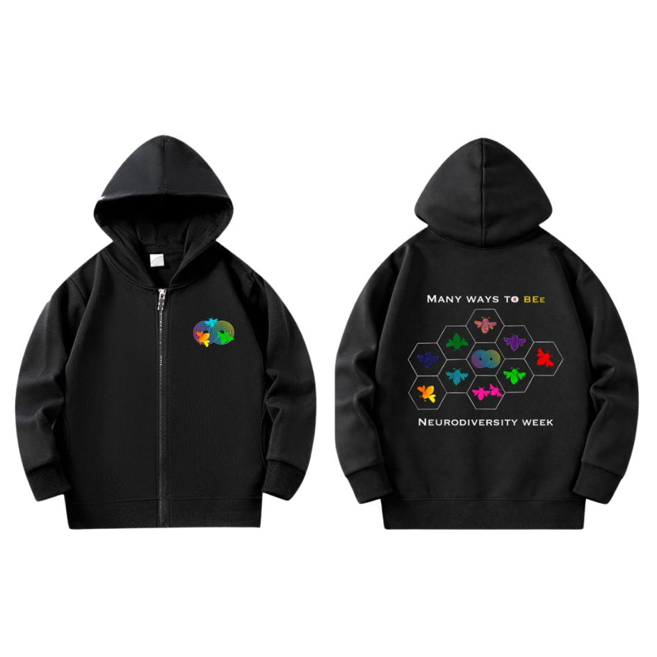 Limited edition: Neurodiversity Week 2026 Zippered Hoodie - CHILDREN'S SIZES ONLY