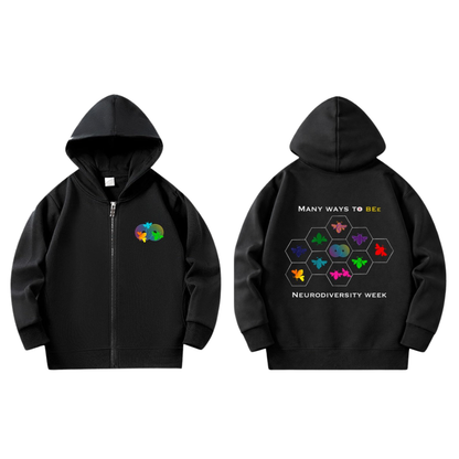 Limited edition: Neurodiversity Week 2026 Zippered Hoodie - CHILDREN'S SIZES ONLY