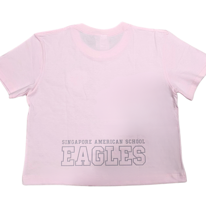 Pink Cotton Crop T-Shirt