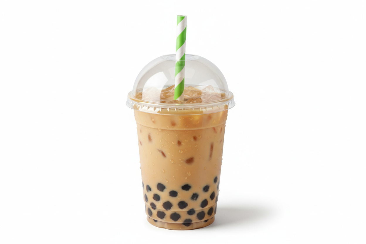 single cup of bubble tea